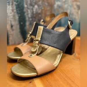 Circa Joan & David RARE Vintage y2K Colorblock Sandals